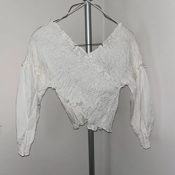 Zara White Top - Picture 1 of 2